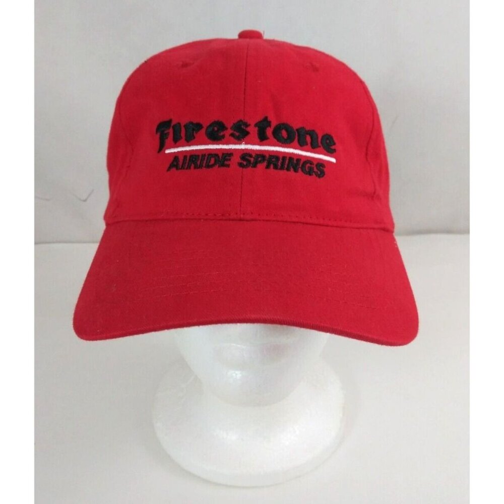 Vintage Firestone Airide Springs Embroidered Adjustable Trucker Hat Baseball Cap
